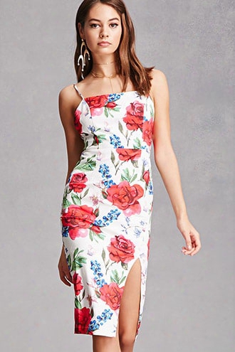 Watercolor Floral Cami Dress