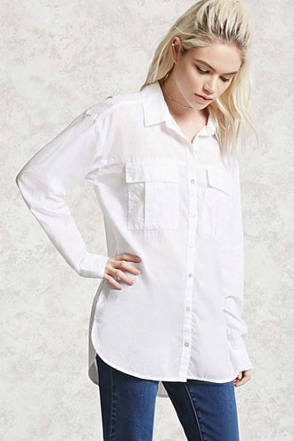 Woven Longline Shirt