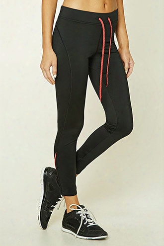 Active Drawstring Zip Leggings