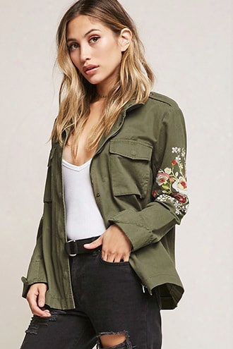 Aryn K Embroidered Utility Jacket