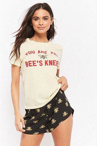 Bee's Knees Graphic Pajama Set