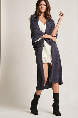 Brushed High-low Cardigan