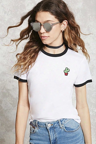 Cactus Graphic Ringer Tee