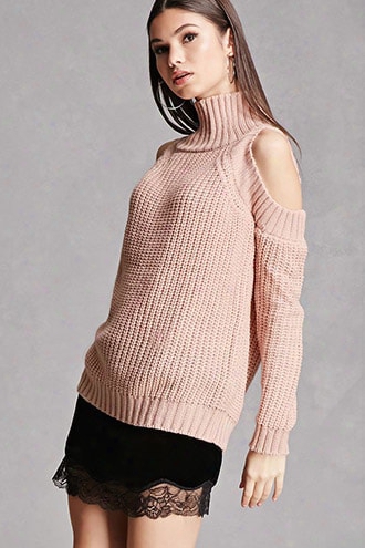 Chunky Open-shoulder Sweater