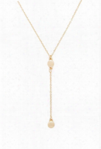 Circle Drop Chain Necklace