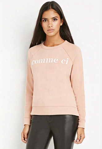 Contemporary Comme Ci Back-zipper Sweatshirt