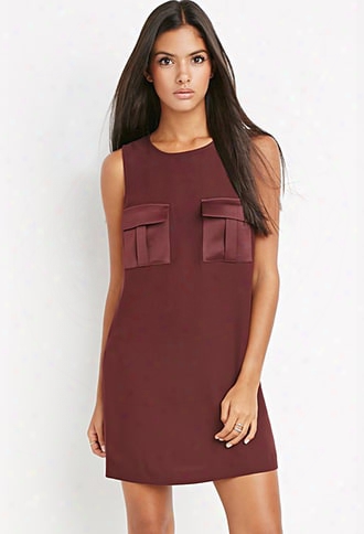 Contemporary Utility-pocket Shift Dress