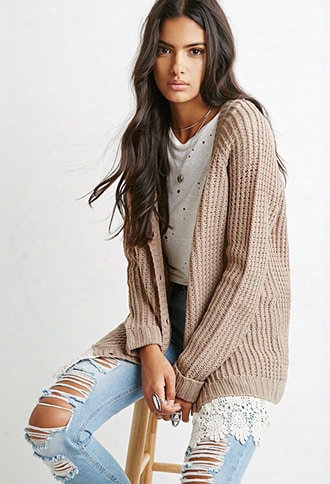 Crochet-trimmed Cardigan