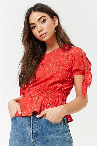 Double Dot Crepe Top