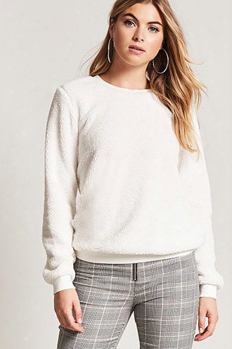 Faux Shearling Sweatshirt