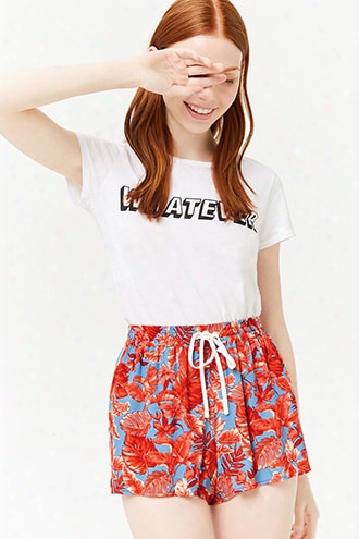 Floral Drawstring Shorts