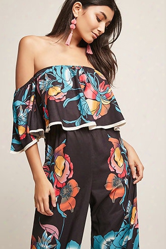 Floral Flounce Jumpsuit