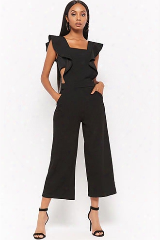 Flounce Pinafore Jumpsuit