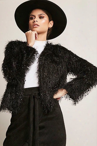 Fringed Open-front Jacket