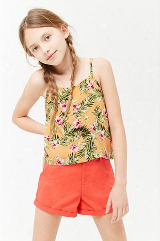 Girls Tropical Floral Print Cami (kids)