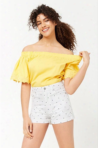 High-rise Polka Dot Shorts