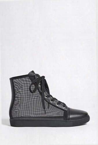 Mesh High-top Sneakers