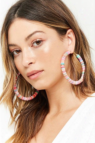 Multicolored Hoop Earrings