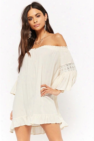 Off-the-shoulder Geo Cutout Tunic