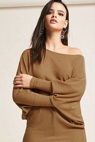 One-shoulder Dolman Top