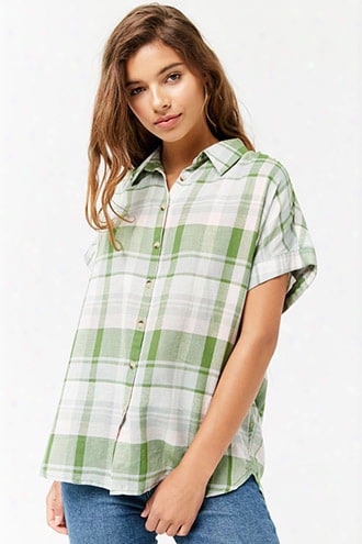 Plaid Dolman Shirt