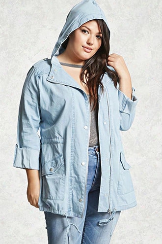 Plus Size Chambray Jacket