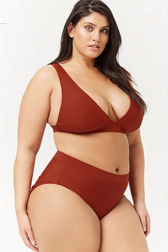 Plus Size High-rise Bikini Bottoms