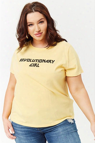 Plus Size Revolutionary Girl Graphic Tee