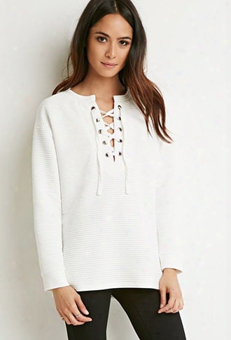 Quilted Lace-up Ttop