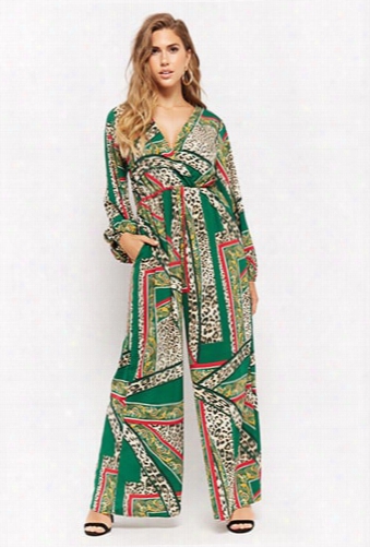 Scarf Print Palazzo Jumpsuit