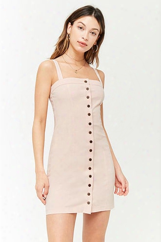 Sleeveless Button-front Dress