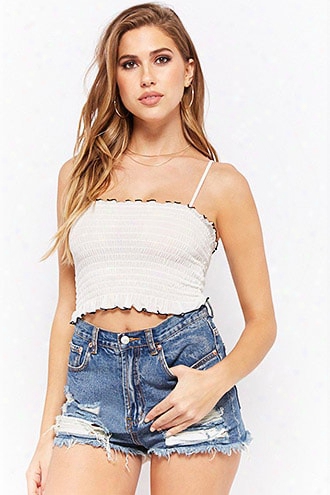 Smocked Lettuce-edge Cami