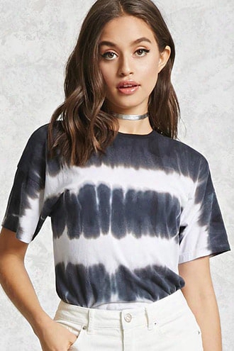 Stripe Tie-dye Tee