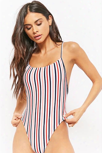 Striped One-piece Swimsuit