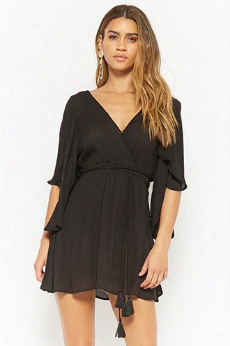 Surplice Mini Dress