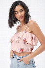 Floral Flounce Cami Top