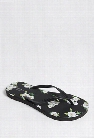 Floral Print Flip Flops