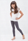 Girls Heathered Knit Leggings (Kids)