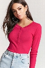 Snap-Button Thermal Henley Top