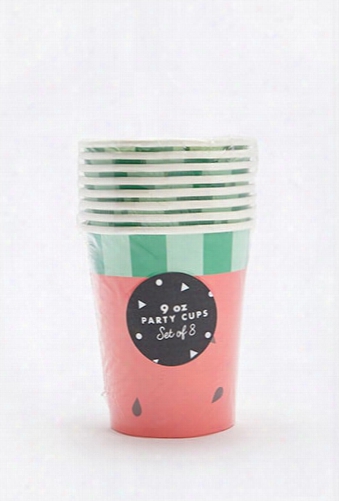 Watermelon Graphic Paper Cup Set