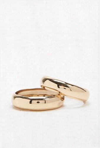 Wide Bangle Bracelet Set