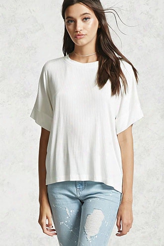 Boxy Ribbed Tee