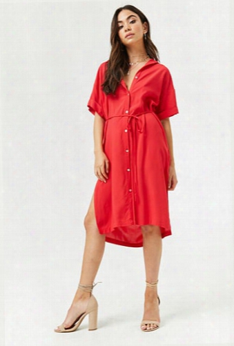 Button-front Shirt Dress