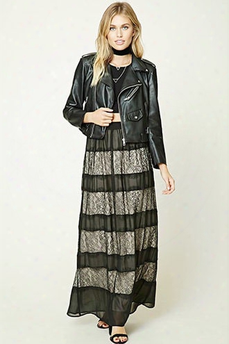 Contemporary Lace Maxi Skirt