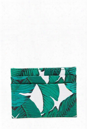 Foliage Print Card Holder