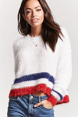 Fuzzy Knit High-low Sweater