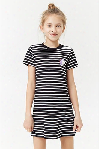 Girls Graphic Striped T-shirt Dress (kids)