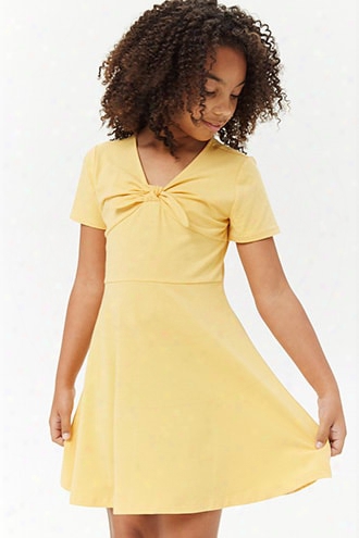 Girls Tie-front Skater Dress (kids)