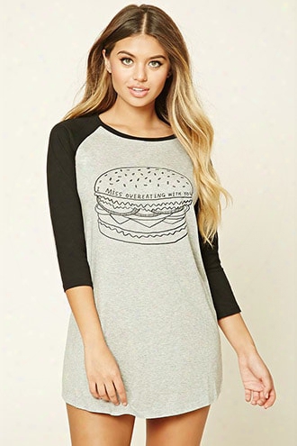 Hamburger Raglan Nightdress