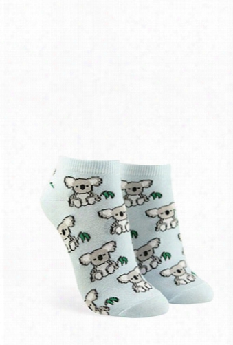 Koala Graphic Ankle Socks